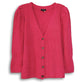 1.STATE Women's Plus Puff Long Sleeve Button Front Top Soft Knit Cardigan