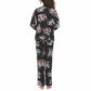 Flora Nikrooz Women's Plus Ultra Soft Floral Print PJ Cozy Notch Collar 2-piece Sleepwear Lounge Pajama Set