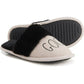 Rae Dunn Good Night Print Cozy Soft Fur Trim Slippers