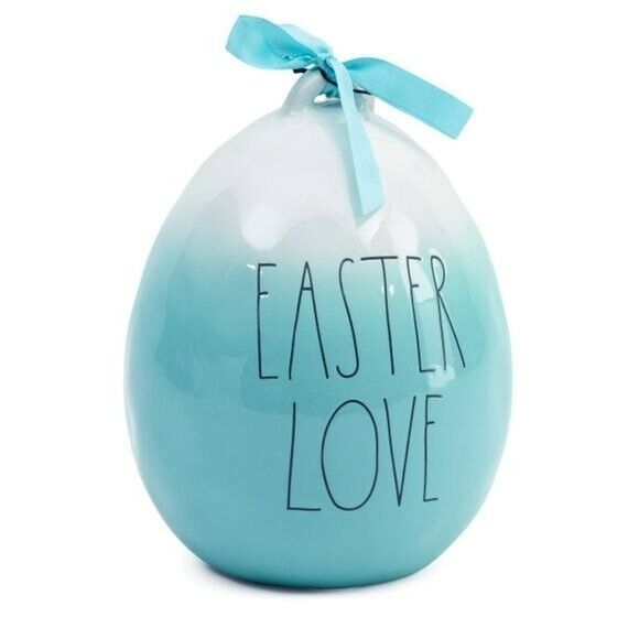 Rae Dunn 9.5in Ceramic Ombre Easter Love Egg