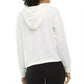DANSKIN Women's Textural Ribbed Cotton Sweatshirt Active Top Hoodie