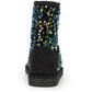 Olivia Miller Women's Cozy Sparkle Sequin Sherpa Lined Booties