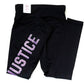 JUSTICE Big Girls Glitter Hologram Logo Active Fit Leggings