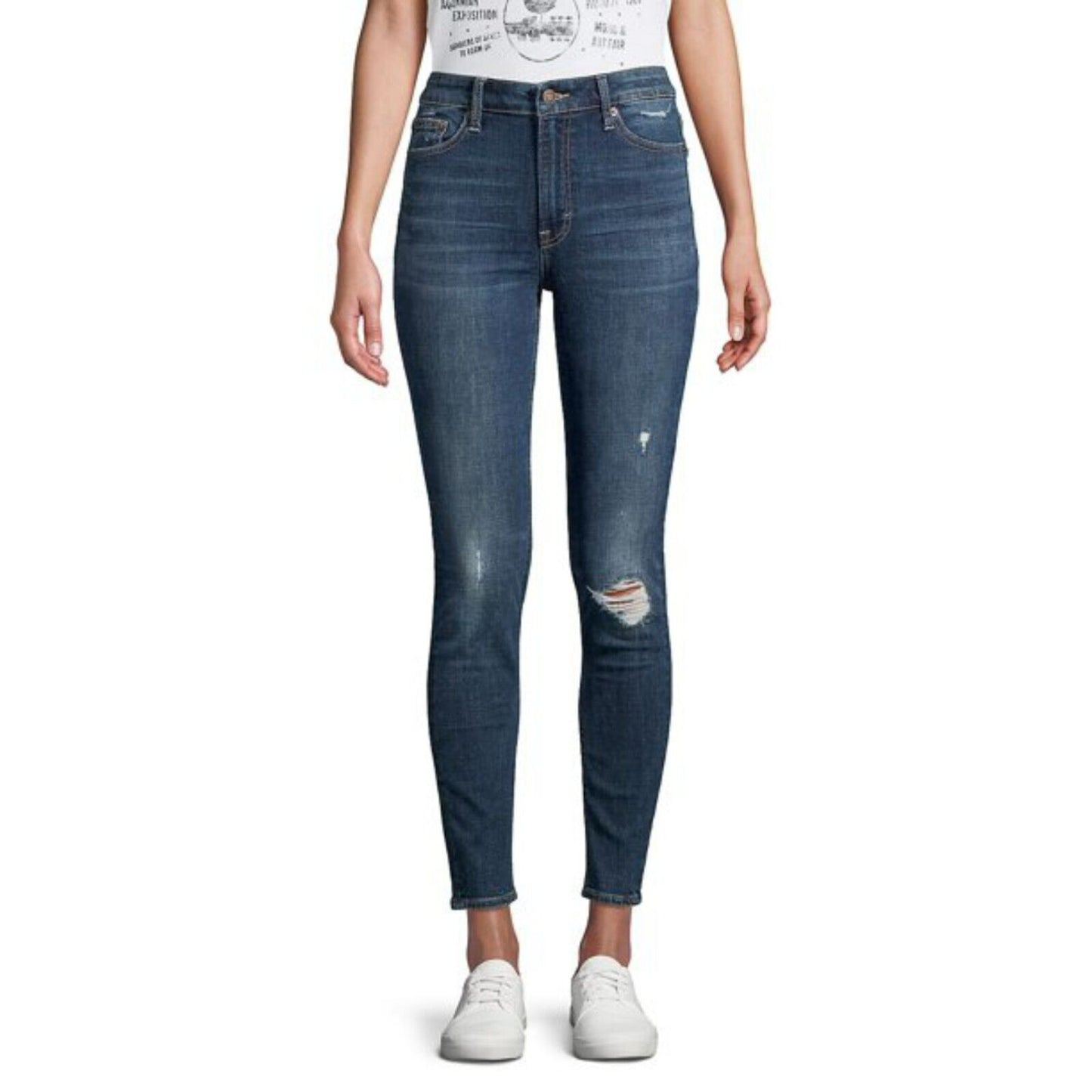 Lucky Brand Bridgette High-rise Distressed Skinny Ankle Jeans