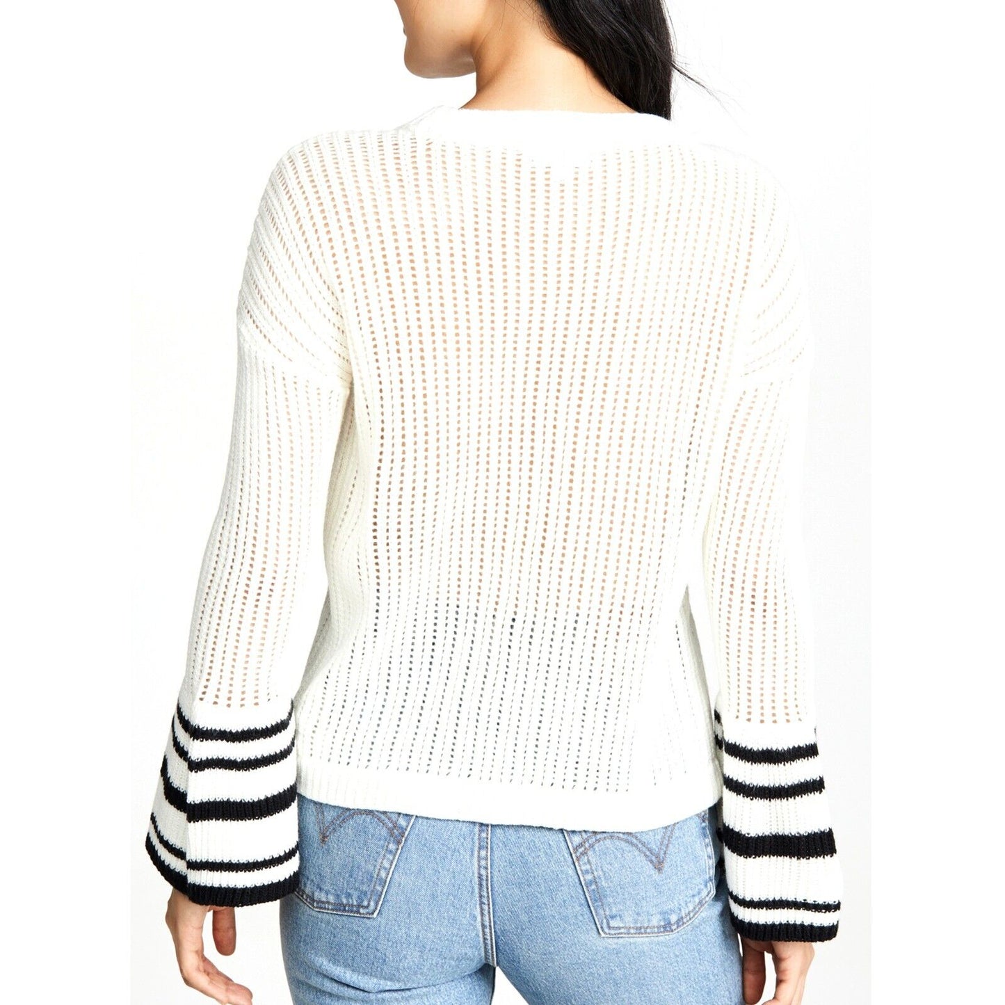 NWT Jack By BB Dakota Flare Sleeves Stripe Top Sweater. Size: S,M