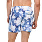 Trunks Surf & Swim Men's Floral Watercolor Print Drawstring Beach Pool Swim Shorts