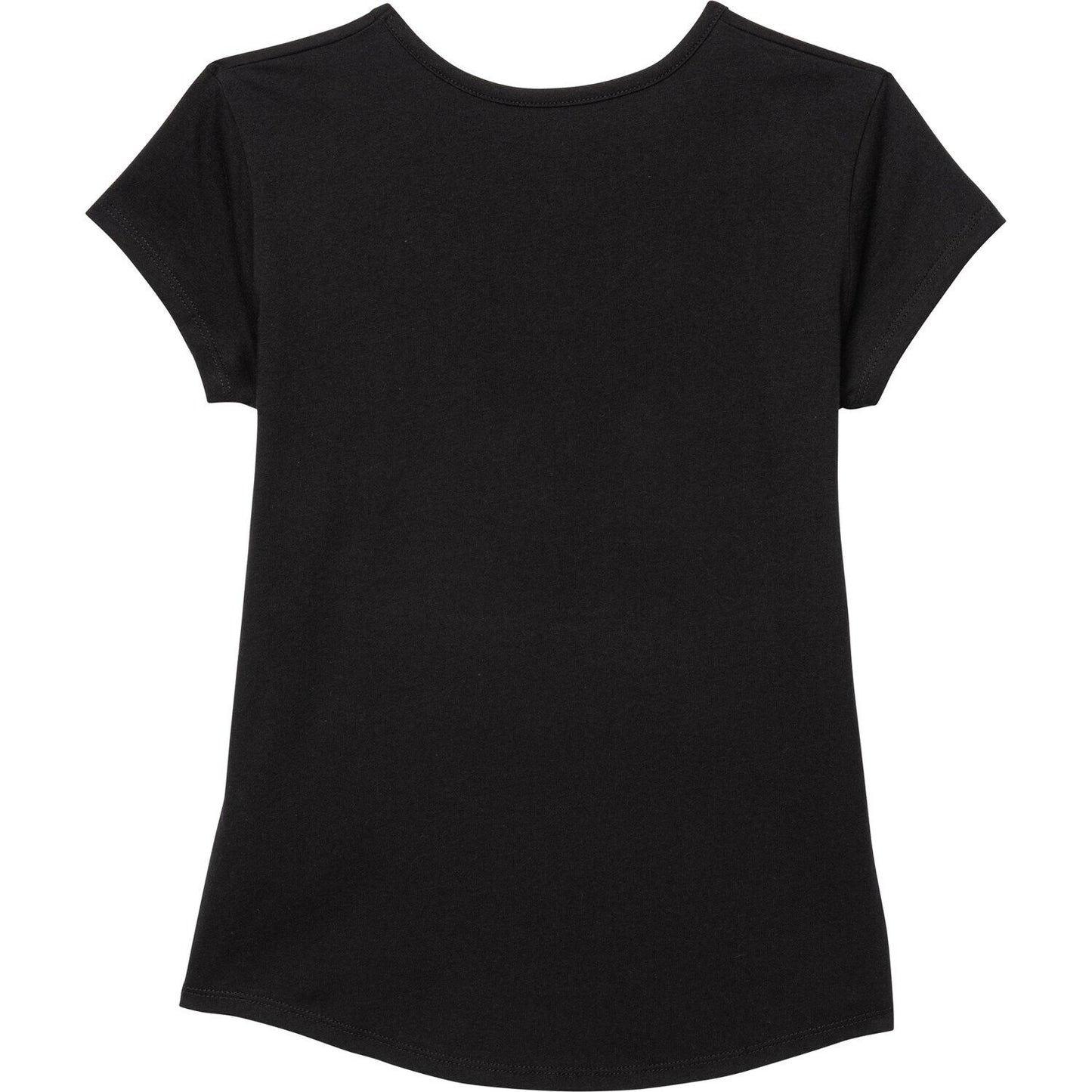 Adidas Big Girl's Contrast Logo Graphic Pint Cotton Active T-Shirt  M