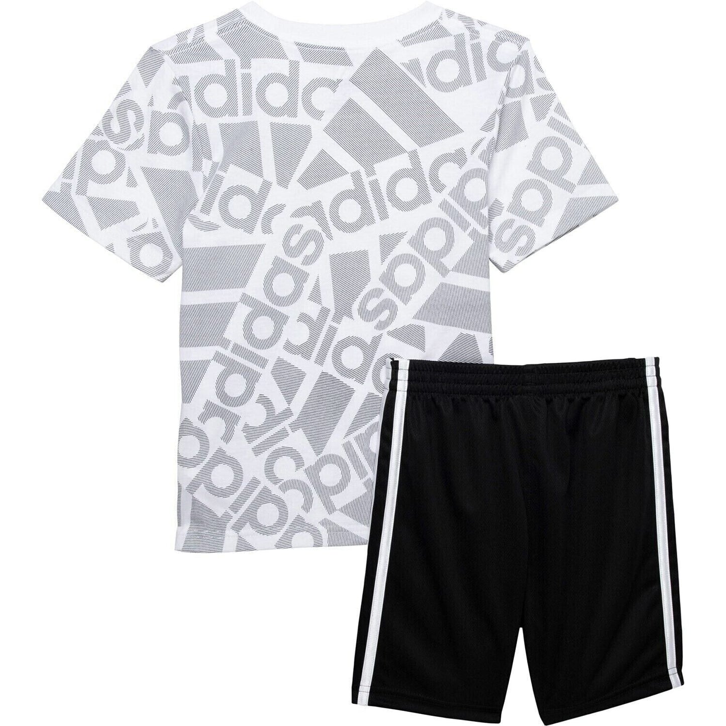 Adidas Big Boy's Logo Graphic Print Active T-Shirt and Shorts Set