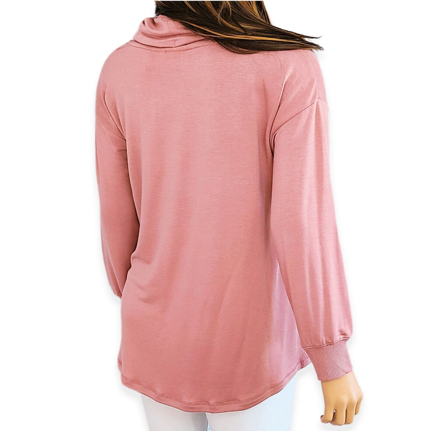 NWT Rachel Zoe Ultra Soft Cozy Cowl Neck Long Sleeve Sweatshirt Top. Size:S,M,L