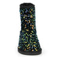 Olivia Miller Women's Cozy Sparkle Sequin Sherpa Lined Booties