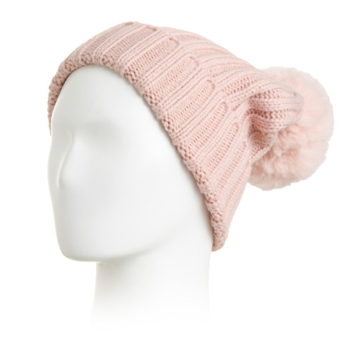 Vince Camuto Women's Faux Fur Pom Beanie Hat with Gift Box