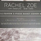 Rachel Zoe 3-Pc Soft Crushed Velvet Duvet Cover Full/Queen Set