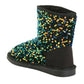 Olivia Miller Women's Cozy Sparkle Sequin Sherpa Lined Booties
