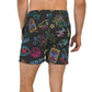 SURF SOCIETY Men's Neon Tiki Bar Printed Beach Shorts Pool Swim Trunks