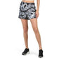 Sage Tie Dye Print High Rise Raw Cuffs Cotton Shorts