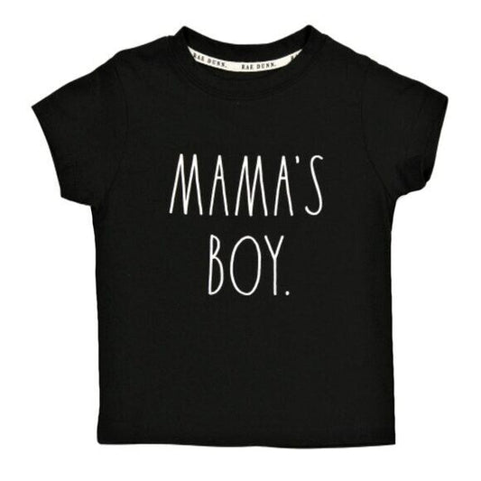 Rae Dunn Little Boy's Mama's Boy Print Cotton T-Shirt