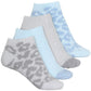Danskin 4-Pack Ultra Soft Plush Fleece Leopard Low Cut Cozy Socks