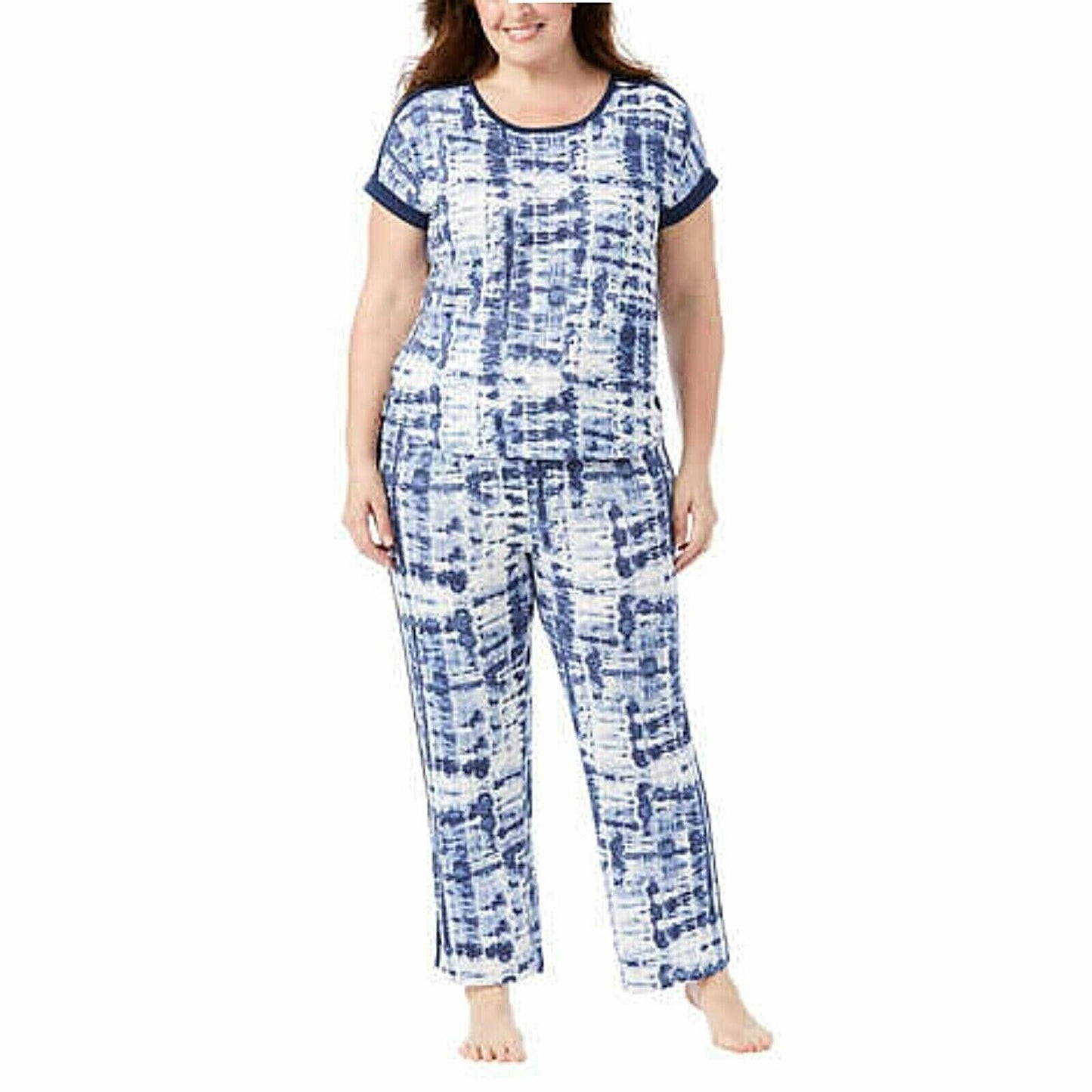 Lucky Brand PLUS 4-Piece Super Soft Tie Dye Print Lounge Pajama Set