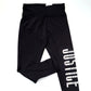 JUSTICE Big Girls Glitter Hologram Logo Active Fit Leggings