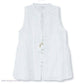 POL Women's Embroidered Eyelet Trim V-neck with Tassel Ties Blouse Tunic Top