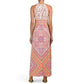 London Times Women's Halter Neck Printed Maxi Dress