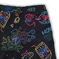 SURF SOCIETY Men's Neon Tiki Bar Printed Beach Shorts Pool Swim Trunks