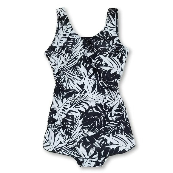Shore Shapes Tummy Control Floral Print One-piece Beach Pool Swim Dress