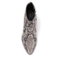 Marc Fisher Block Heel Snakeskin Print Stretch Bootie