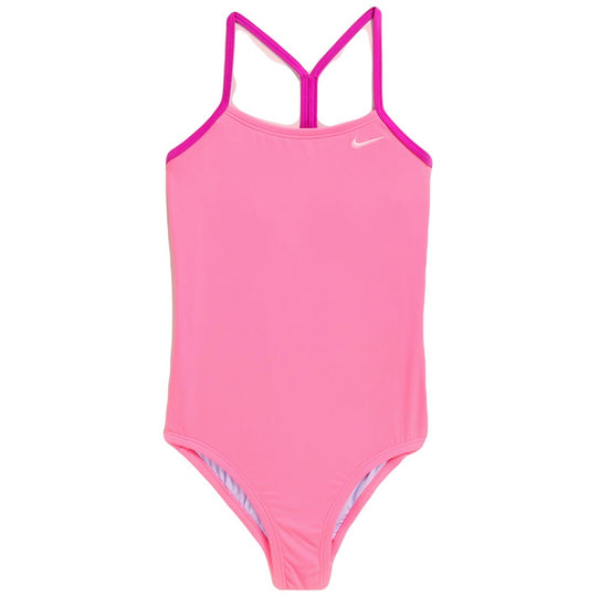 NIKE Solid Racerback One-Piece Swimsuit (Girls 7-17)