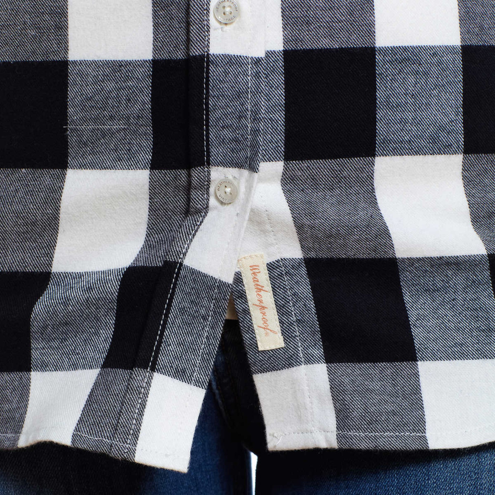 Weatherproof Vintage Ladies' Flannel Shirt Black 1111.jpg