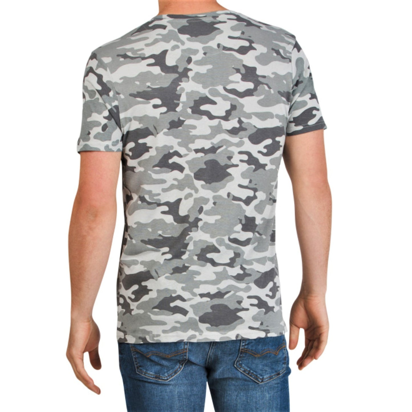Brave Soul Men's Cotton Disguise Short Sleeve Tee Camo Print T-Shirt