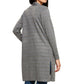 Vila Milano Women's Cotton Blend Metallic Stripes Open Front Cardigan