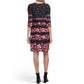 London Times Women's Boat Neck Floral Print Mini Dress