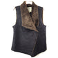 Dylan Faux Leather/Fur Snap Vest
