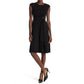 T Tahari Women's Draped Front Fit & Flare Midi Dress