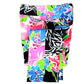 IBKUL Women's Amelia Floral Print High Rise Tummy-control UPF 50+ Ankle Pants
