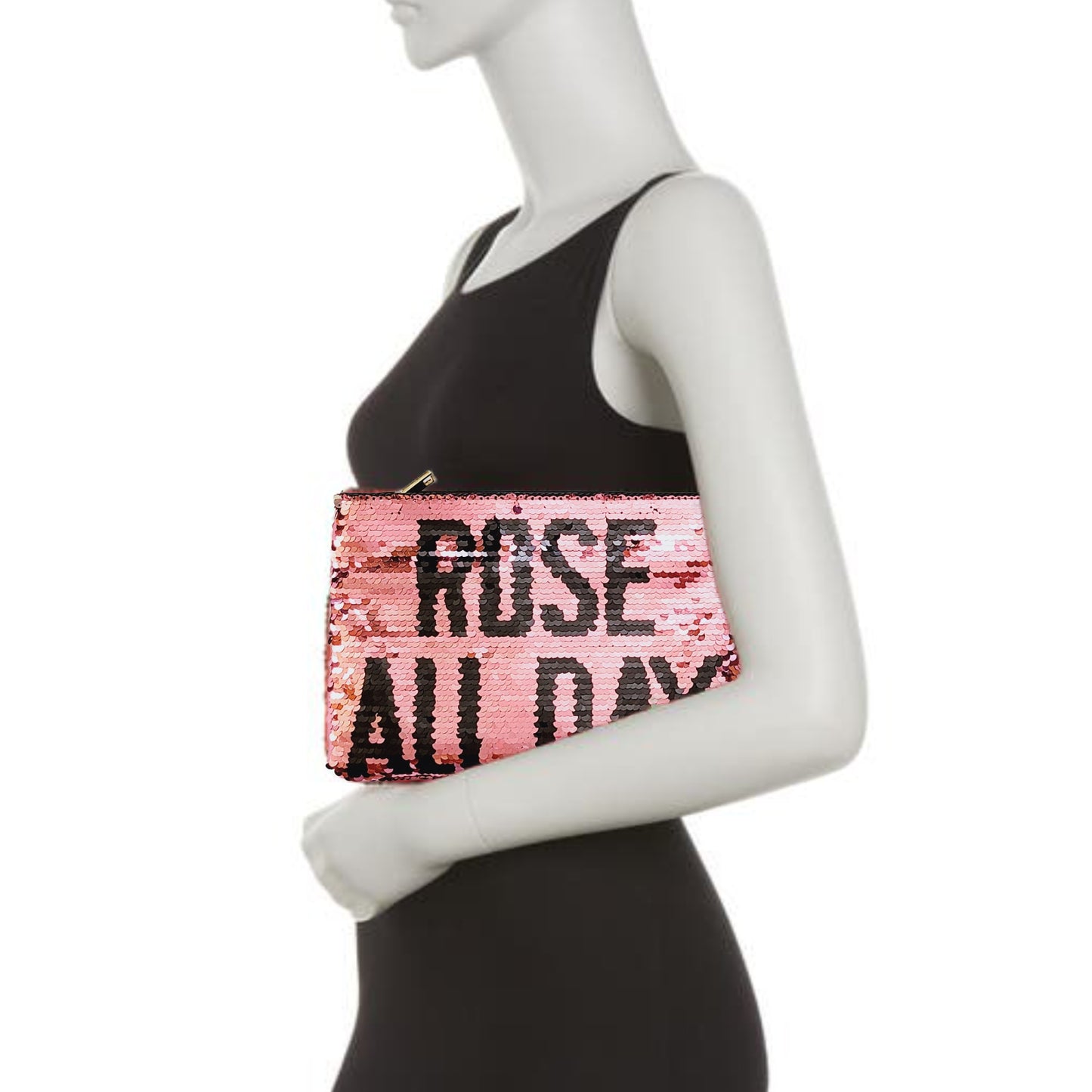 Urban Expressions Reversible Sequin Rose All Day Clutch