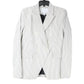 CAROLINA BELLE Striped Classic Fit Double Breasted Blazer