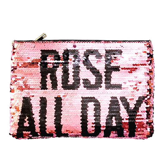 Urban Expressions Reversible Sequin Rose All Day Clutch