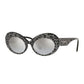 Dolce& Gabbana Oval Cat Eye Leopard Glitter Sunglasses
