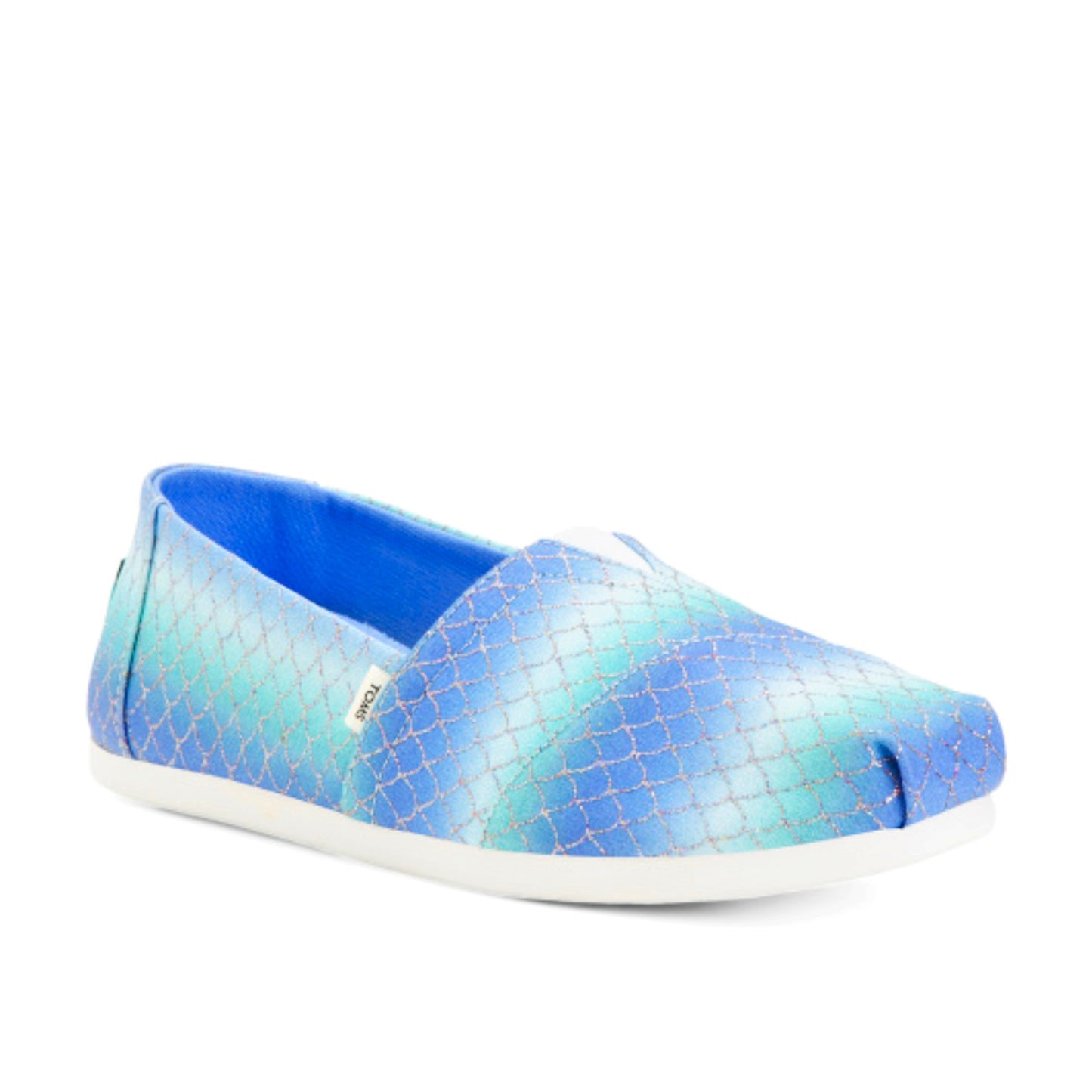 Toms Glitter Mermaid Print Comfort Shoes Casual Slip-on Flats