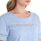 BARBOUR Women's Pier Cotton Tee With Lace Detail