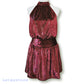 RAMY BROOK Women's Ellin Shimmer Velvet Halter Party Cocktail Mini Dress