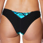 Spyder Women's Wave Blue Print Cheeky Bikini Swim Bottom