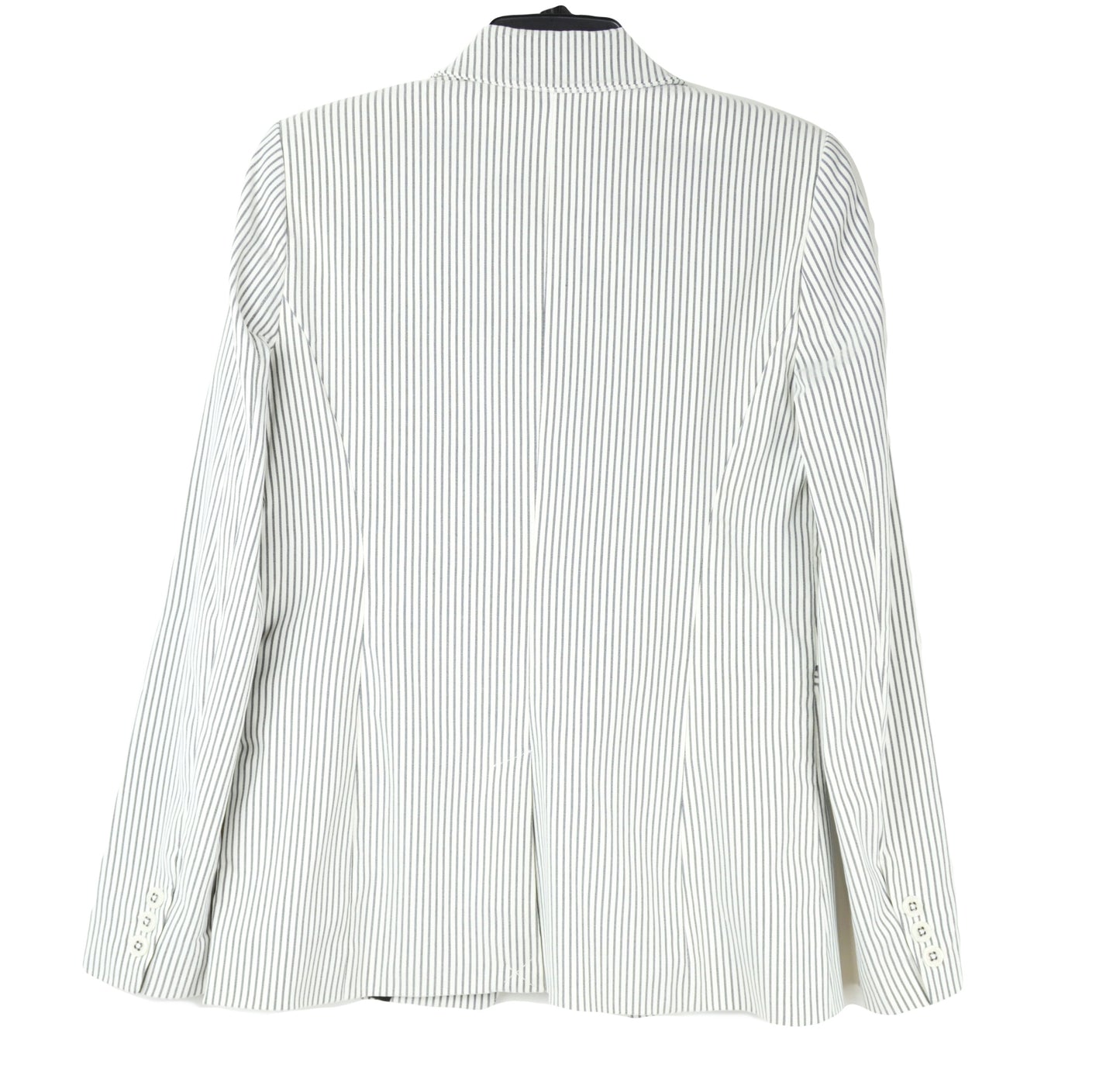 CAROLINA BELLE Striped Classic Fit Double Breasted Blazer