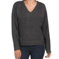 Rachel Zoe Soft Lightweight Knit Hi-low hem V-neck Exposed Seam Sweater