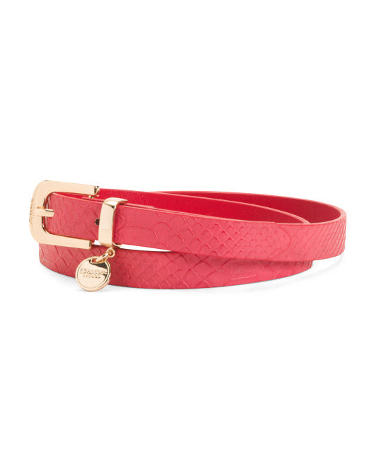 Dune London Belt with Gold Charm