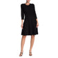 Nanette Lepore Women's Pleated Fit & Flare Knit Midi Dress
