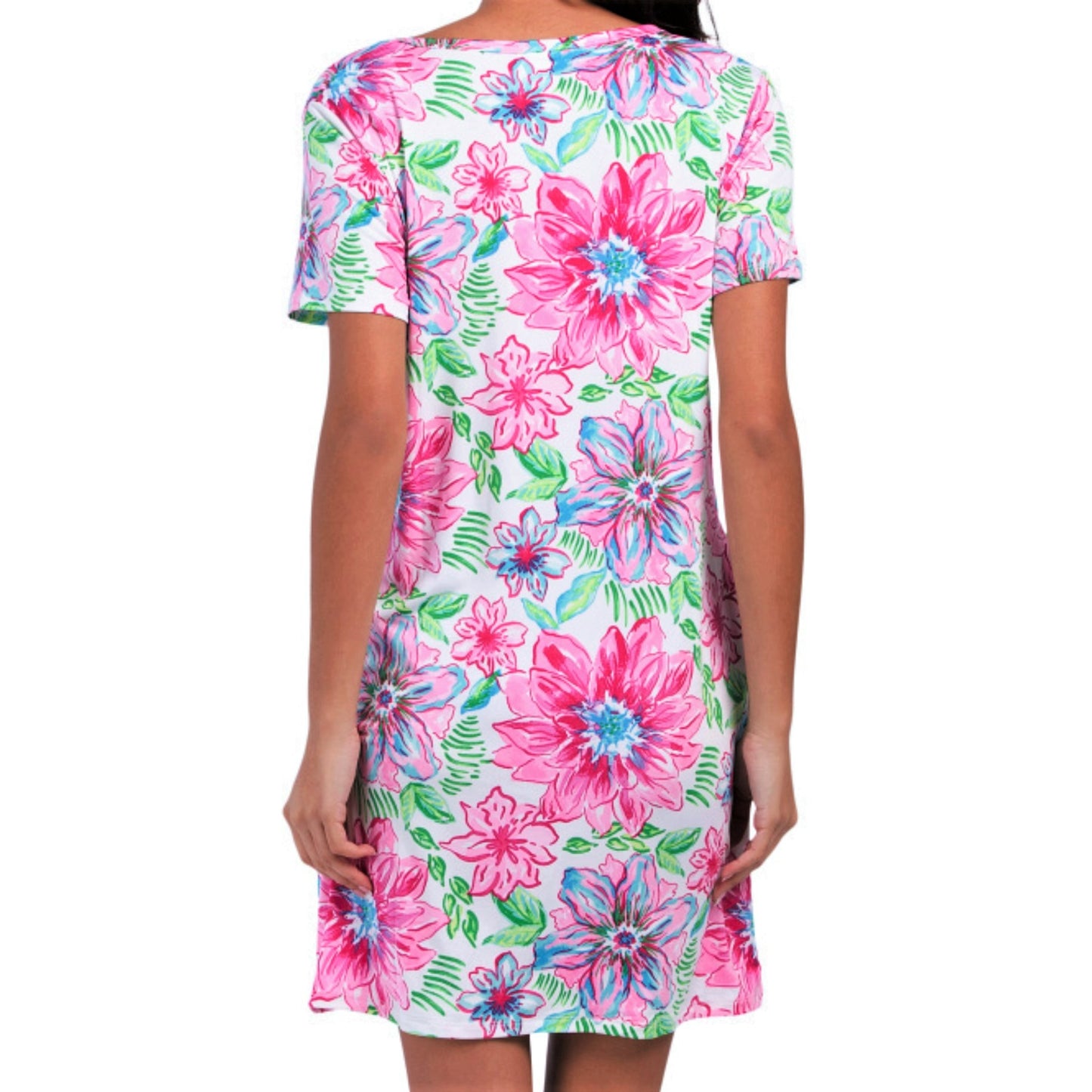 STELLA PARKER Upf 30+ Garden Floral Dress Cover-up