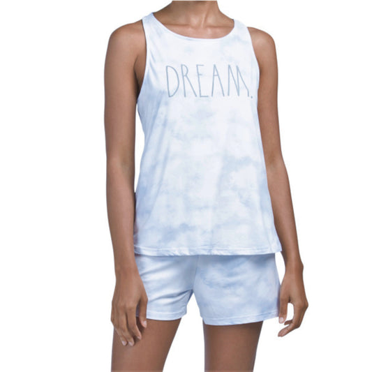 Rae Dunn Women's 2-Piece Ultra Soft Dream Pj Tie Dye Pajama Set